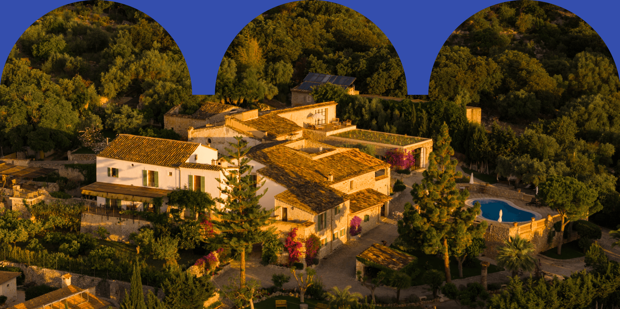 Ca'n Beneït retreat center in Serra de Tramuntana, Mallorca - historic agritourism estate
